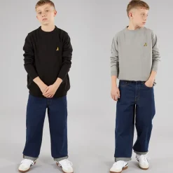 Sale Drenge to pak sweatre sort/​sølvgrå melange Multipakker