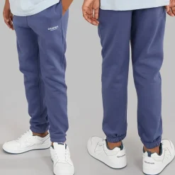 Outlet Drenge Tre Delt Hoodie Sweatshirt T-Shirt Og Joggingbukser Sæt Denim Blå/​Is Blå Træningsdragter