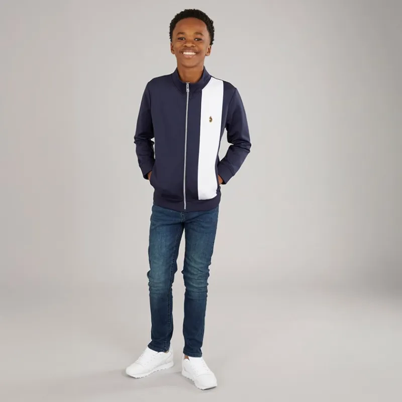 Outlet Drenge Trevor Løbe overdele Blå Hættetrøjer Og Sweatshirts
