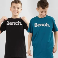 Drenge Trinti To-Pak T-Shirts Teal/​Sort Multipakker|T-Shirts Og Undertrøjer