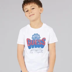 Online Drenge T-shirt Pure White T-Shirts Og Undertrøjer