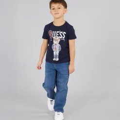 Clearance Drenge T-shirt Smart Blue T-Shirts Og Undertrøjer