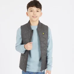 Best Drenge Vatteret Vest W635 Gunmetal Jakker Og Frakker