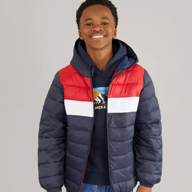 Online Drenge Wilson Puffer Jakke Navy Blazer Jakker Og Frakker