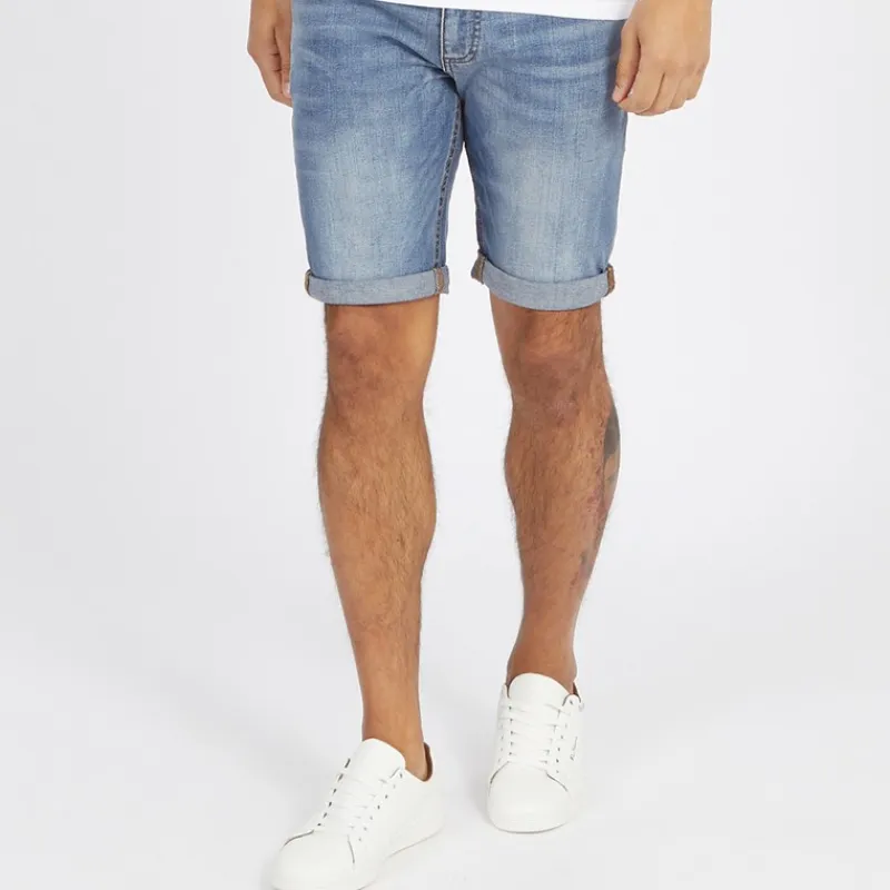 Outlet Herre Zeki Jeans Shorts Stone Wash Shorts Og Badetøj·Shorts
