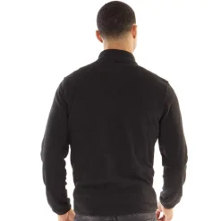 Hot Fleecejakke til Herre med lynlås, sort Hættetrøjer Og Sweatshirts·Fleecetøj|Træningsdragter Og Joggingbukser·Fleecetøj
