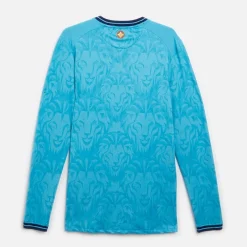 Herre AC Athletic Club Bilbao Pro Langærmet Udebanetrøje Ingen Sponsor Blå Atoll Træning|T-Shirts Og Undertrøjer