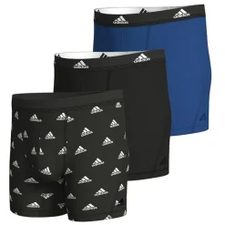 Online Herre Active Flex Bomuld Tre Pak Boksershorts /​Blå Undertøj Og Sokker|Multipakker·Undertøj