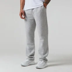 Sale Herre Afslappede Joggingbukser med Åben Kant Lys Gråmeleret Jeans Og Bukser·Joggingbukser|Træningsdragter Og Joggingbukser·Joggingbukser