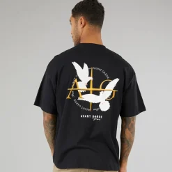 Outlet Herre Ailes T-shirts Sort T-Shirts, Poloer Og Skjorter·T-Shirts Og Undertrøjer