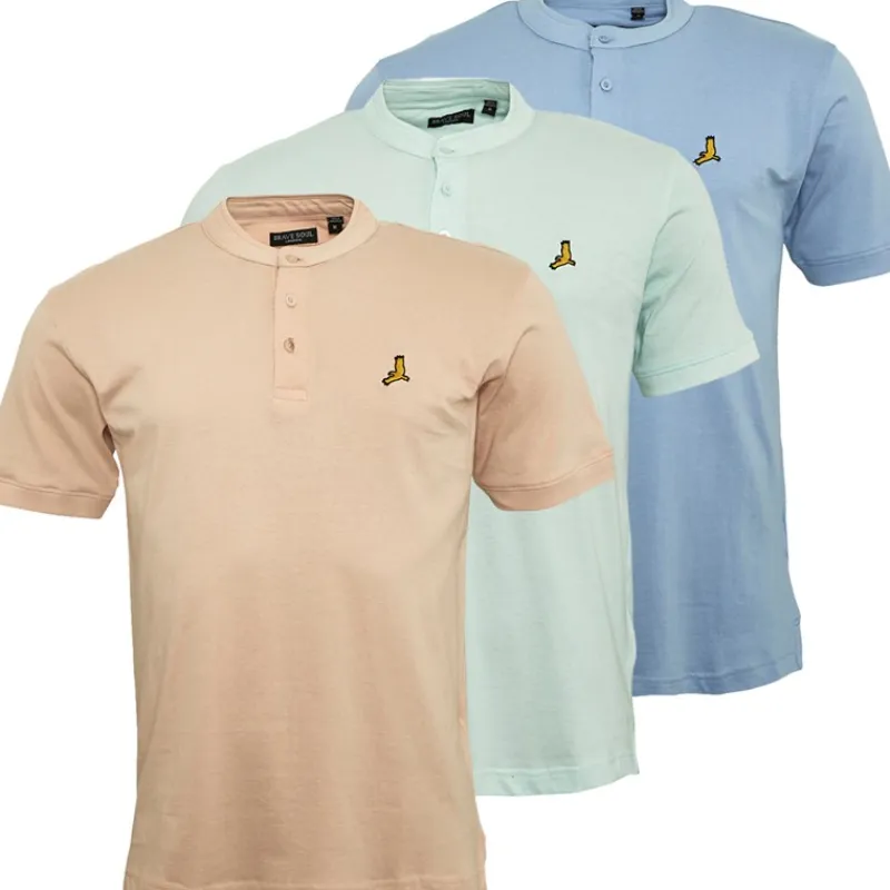 Online Herre Akari 3 Pak Polo Shirts Pale Mint/Cloud Blue/Summer Pink T-Shirts, Poloer Og Skjorter·Multipakker|Multipakker·T-Shirts Og Undertrøjer