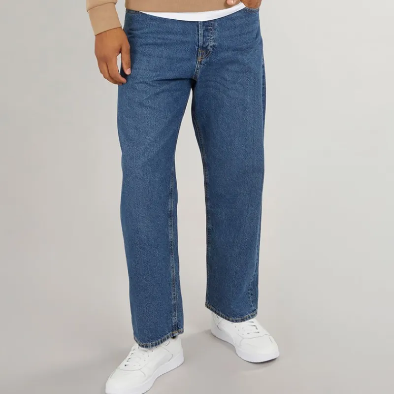 Outlet Herre Alex SQ 741 Baggy Fit Jeans Mellemblå Jeans Og Bukser·Jeans
