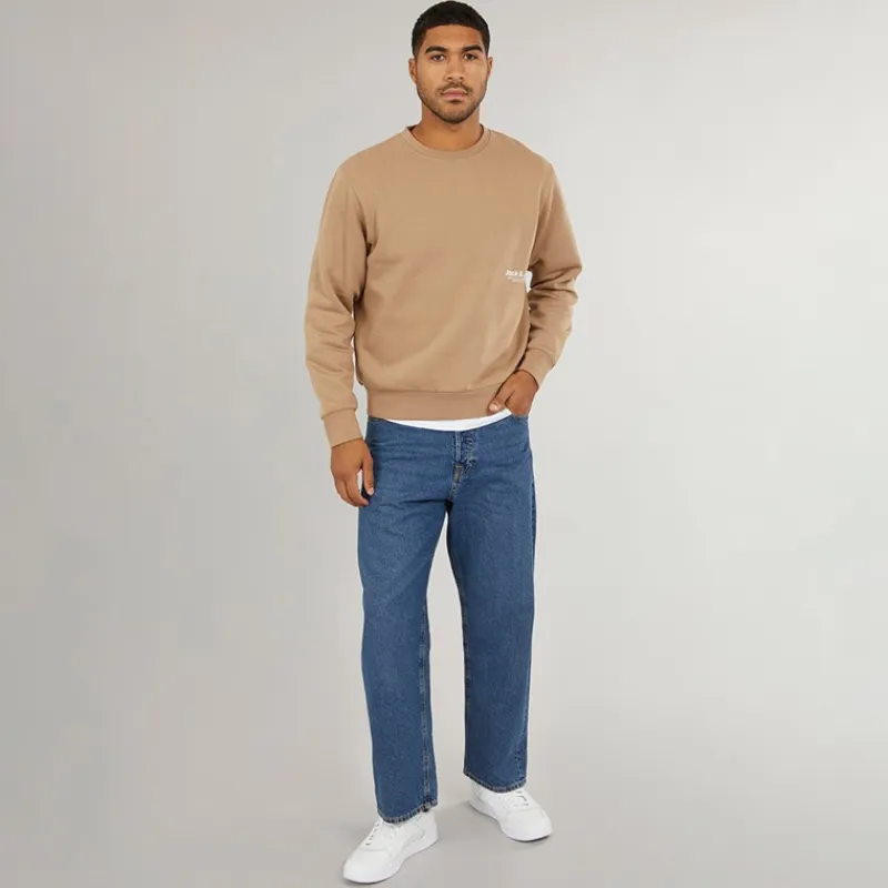 Outlet Herre Alex SQ 741 Baggy Fit Jeans Mellemblå Jeans Og Bukser·Jeans
