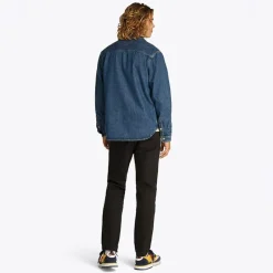 Best Herre Almindelig Langærmet Skjorte Denim Medium T-Shirts, Poloer Og Skjorter·Skjorter