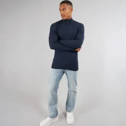 New Herre Ancona Jumper Navy Trøjer Og Cardigans·Trøjer