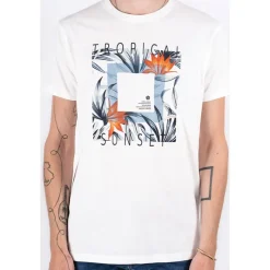 Clearance Herre Ando T-shirts Hvid T-Shirts, Poloer Og Skjorter·T-Shirts Og Undertrøjer