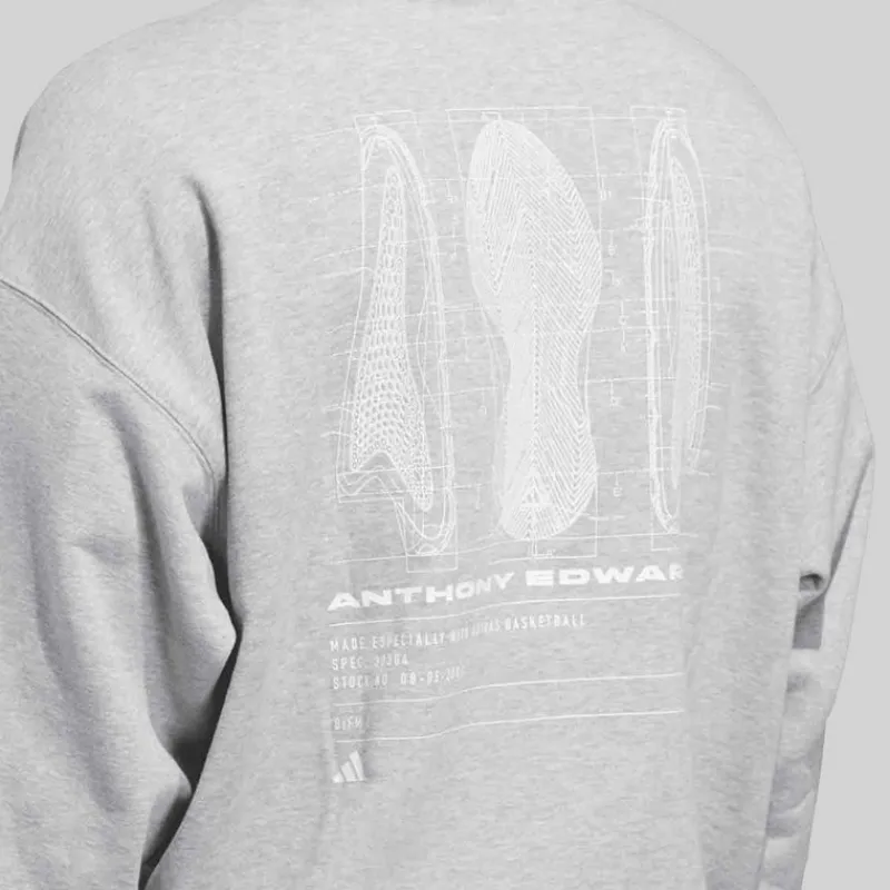 Herre Ant Edwards Grafisk Hættetrøje Medium Grey Heather Træning|T-Shirts Og Undertrøjer