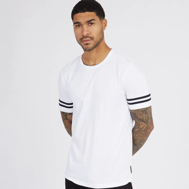 Hot Herre Arm Stripes T-shirts Flerfarvet T-Shirts, Poloer Og Skjorter·T-Shirts Og Undertrøjer