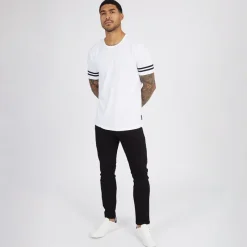 Hot Herre Arm Stripes T-shirts Flerfarvet T-Shirts, Poloer Og Skjorter·T-Shirts Og Undertrøjer