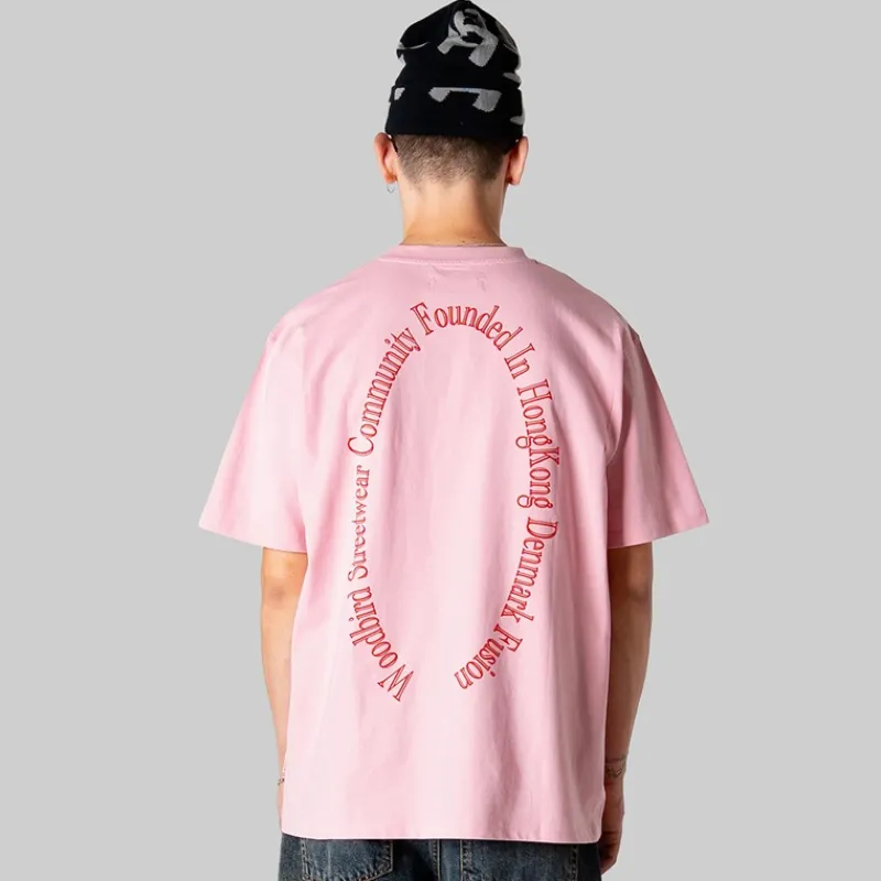Outlet Herre Baine Grundlagt T-shirt Dusty Rose T-Shirts, Poloer Og Skjorter·T-Shirts Og Undertrøjer