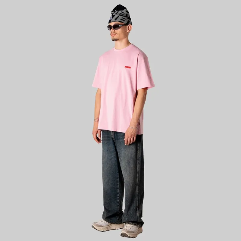 Outlet Herre Baine Grundlagt T-shirt Dusty Rose T-Shirts, Poloer Og Skjorter·T-Shirts Og Undertrøjer