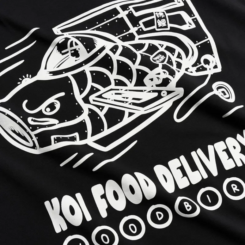 Discount Herre Baine Koi Levering T-shirt T-Shirts, Poloer Og Skjorter·T-Shirts Og Undertrøjer