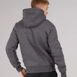Outlet Herre Baraz Borg Foret Hættetrøje Mørkegrå Melering Hættetrøjer Og Sweatshirts·Hættetrøjer