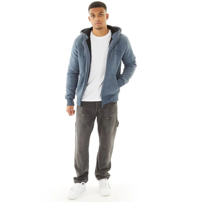 Outlet Herre Baraz Hoodie Marine Melange Hættetrøjer Og Sweatshirts·Hættetrøjer