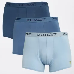 Sale Herre Barclay Tre Pakke Boxer Trunks Blue Horizon/Chambray Blue/Dark Denim Multipakker·Undertøj|Undertøj, Sokker Og Nattøj·Boxer Shorts