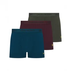 New Herre Barclay Tre Pak Underbukser Klatre Efeu /​ Matros Blå /​ Vinsmagning Undertøj, Sokker Og Nattøj·Boxer Shorts|Undertøj, Sokker Og Nattøj·Undertøj