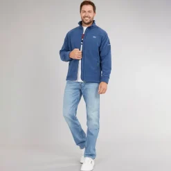 Best Herre Bernal Full Zip Fleece Jakke Blå Tone Udendørs|Jakker Og Frakker