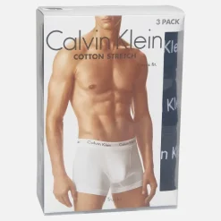 Outlet Herre Bomuld Stretch Tre Pak Boxer Trusser /​ Multipakker·Undertøj|Undertøj, Sokker Og Nattøj·Boxer Shorts