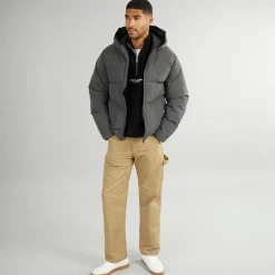 Clearance Herre Brady Hætte Puffer Asphalt Jakker Og Frakker·Jakker Og Frakker