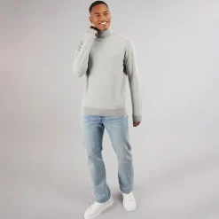 Sale Herre Burns Jumper Lys Grå Melange Trøjer Og Cardigans·Trøjer