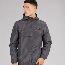 Herre Callum Anorak Jakke Dark Grey Træning|Jakker Og Frakker