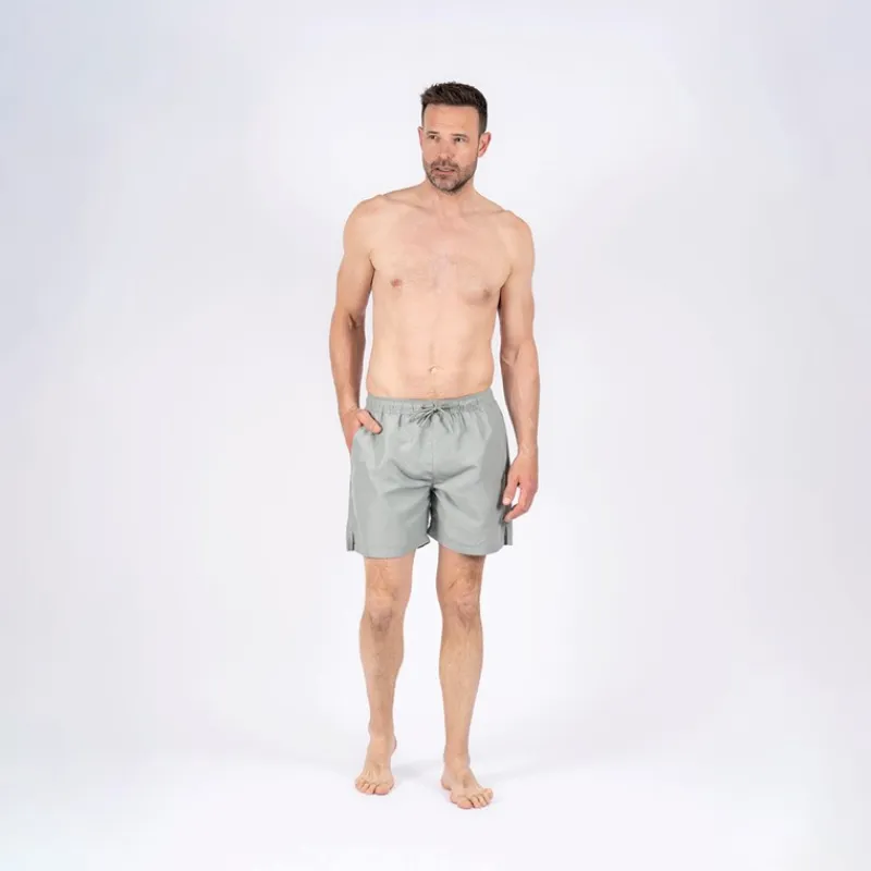 Sale Herre Cancun Ensfarvede Badeshorts Lys Army Shorts Og Badetøj·Shorts
