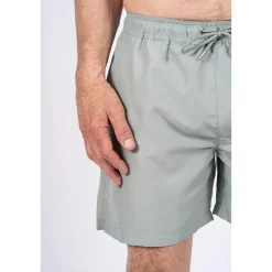 Sale Herre Cancun Ensfarvede Badeshorts Lys Army Shorts Og Badetøj·Shorts