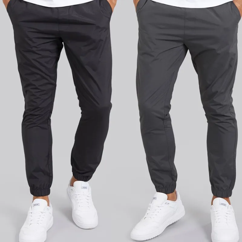 Online Herre Cargobukser med manchet i 2-pak sort/antracit Jeans Og Bukser·Cargobukser|Jeans Og Bukser·Bukser