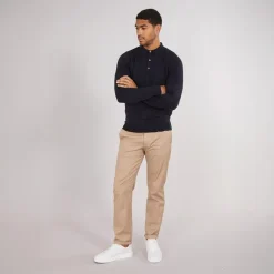 Herre Cash L/​S Polo Shirt Marine T-Shirts, Poloer Og Skjorter·Poloer