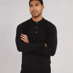 Hot Herre Cash L/S Polo Shirt Sort T-Shirts, Poloer Og Skjorter·Poloer