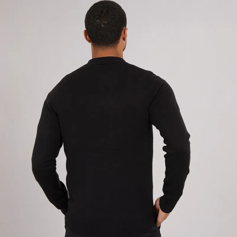 Hot Herre Cash L/S Polo Shirt Sort T-Shirts, Poloer Og Skjorter·Poloer