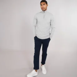 Hot Herre Cash 1 /​ 2 Zip Jumper Lys Grå Mel Trøjer Og Cardigans·Trøjer