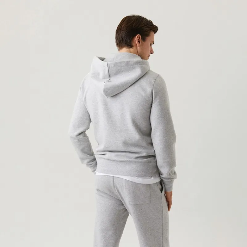 Outlet Herre Centre Hættetrøje Lysegrå Melange Hættetrøjer Og Sweatshirts·Hættetrøjer
