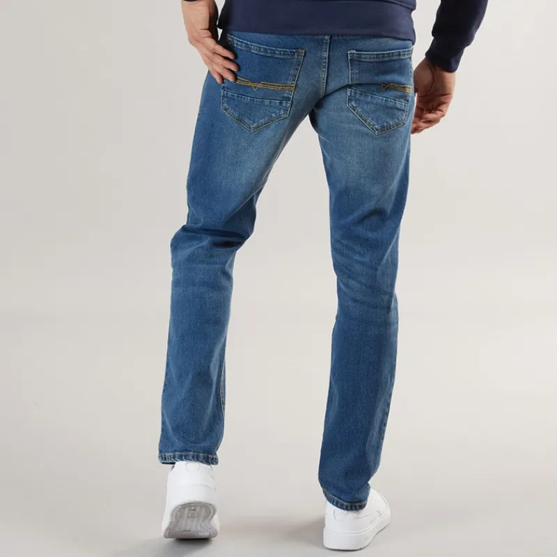 Online Herre Chas Regular Fit Jeans Medium Vask Jeans Og Bukser·Jeans Med Lige Ben|Jeans Og Bukser·Jeans