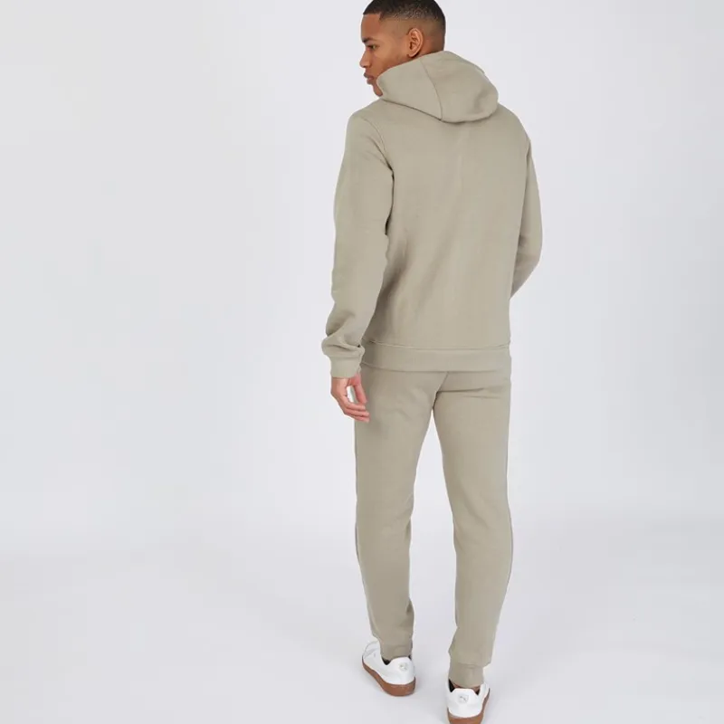 Sale Herre Chelmere Hoodie og Joggers Sæt Mørk Sten Træningsdragter Og Joggingbukser·Træningsdragter
