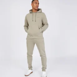 Sale Herre Chelmere Hoodie og Joggers Sæt Mørk Sten Træningsdragter Og Joggingbukser·Træningsdragter