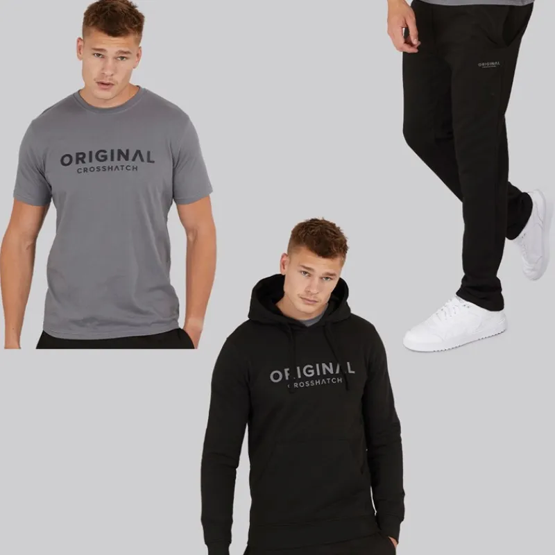 Online Herre Chemberry Hættetrøje T-shirt Og Joggingbukser Med Åben Kant Sæt /Koksgrå Træningsdragter Og Joggingbukser·Træningsdragter