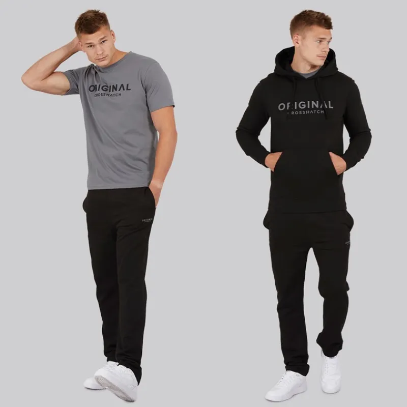 Online Herre Chemberry Hættetrøje T-shirt Og Joggingbukser Med Åben Kant Sæt /Koksgrå Træningsdragter Og Joggingbukser·Træningsdragter
