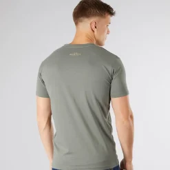 Hot Herre Chevin T-Shirt Oliven T-Shirts, Poloer Og Skjorter·T-Shirts Og Undertrøjer