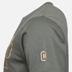 Hot Herre Chevin T-Shirt Oliven T-Shirts, Poloer Og Skjorter·T-Shirts Og Undertrøjer
